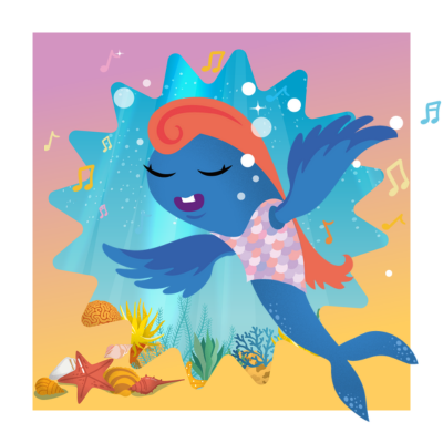 Character Illustration: : Athena the Flying Fish