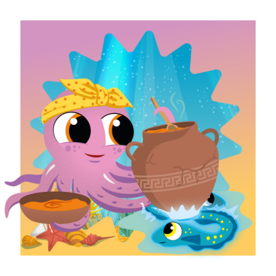 Character Illustration:  Dimitra the octopus