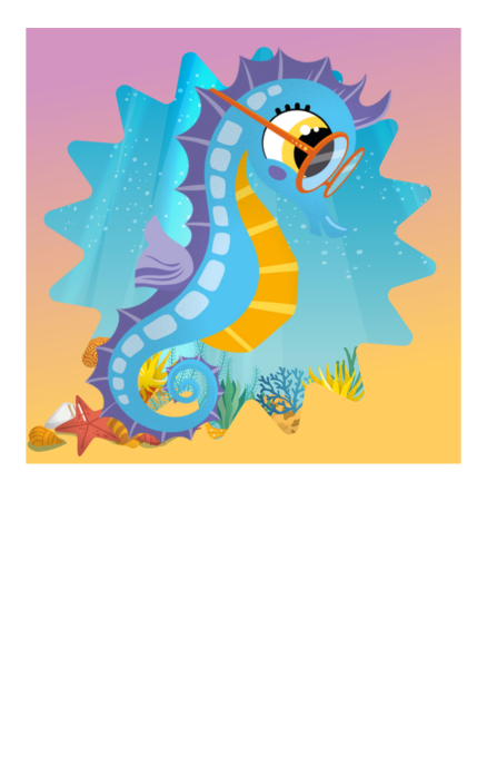 Character Illustration: Sophia the seahorse