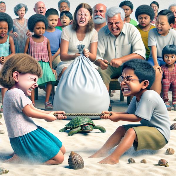 AI Generated: Children fighting