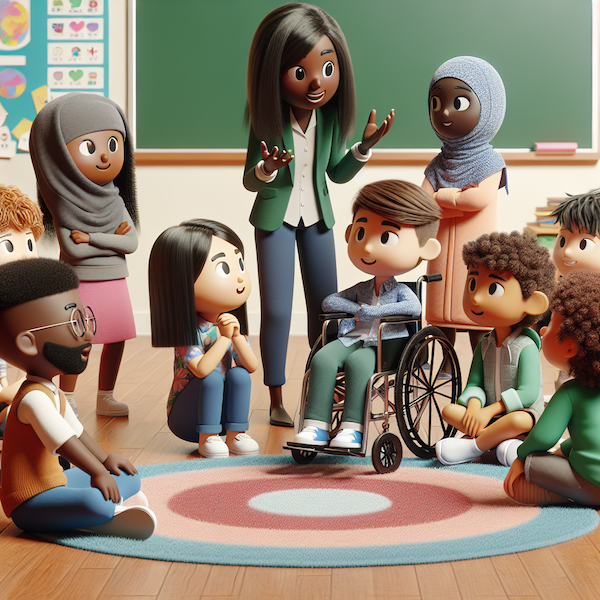 AI Generated: Children talking