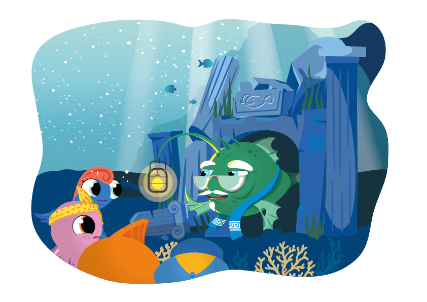 Character Illustration: Atlas at home