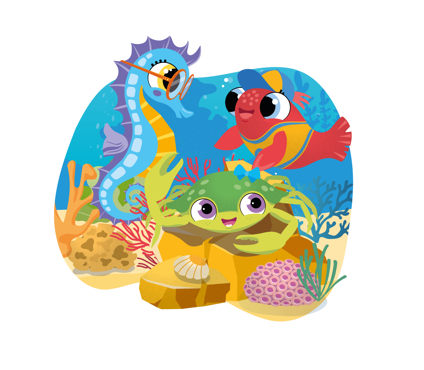 Character Illustration: Sophia, Carci and Apollo