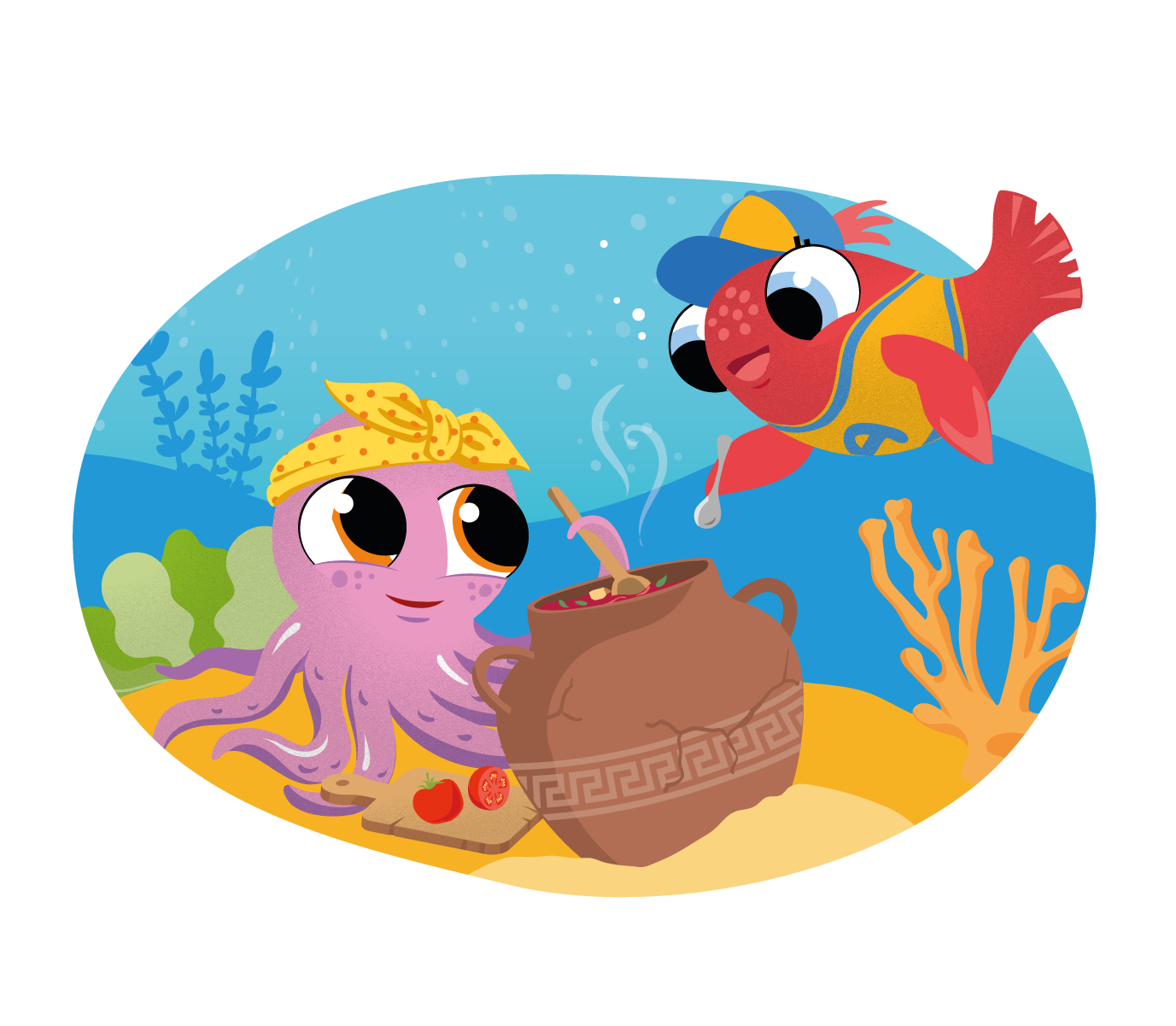 Character Illustration: Dimitra & Apollo