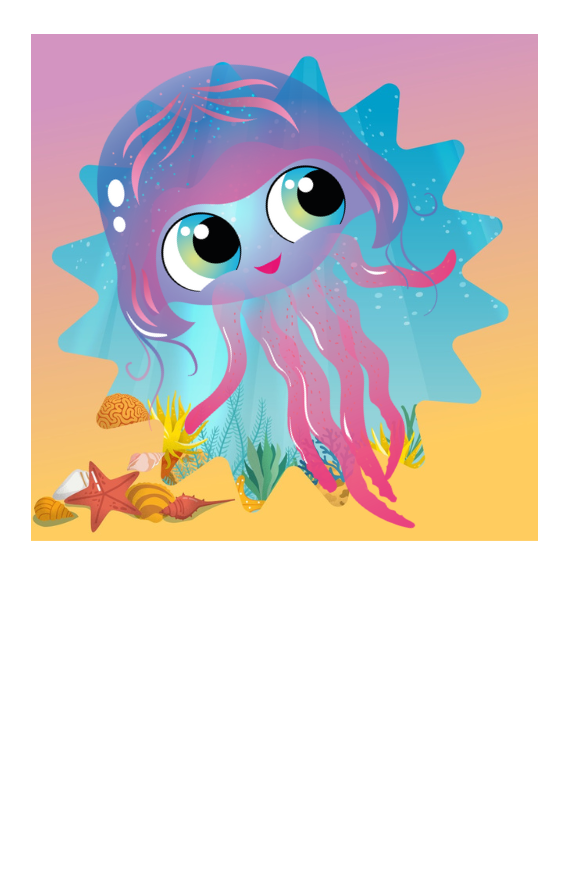 Character Illustration: Jewel the Jelly Fish