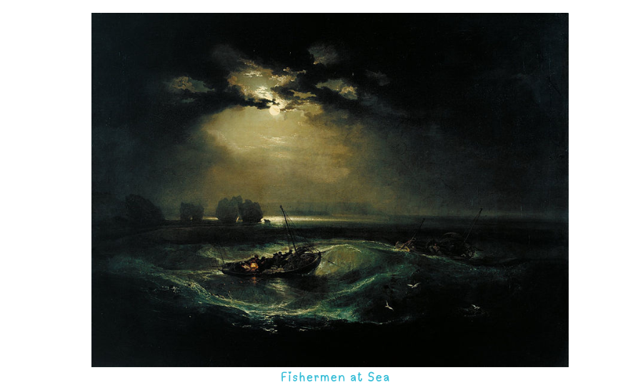 Photo: Fishermen at Sea by J.M.W. Turner
